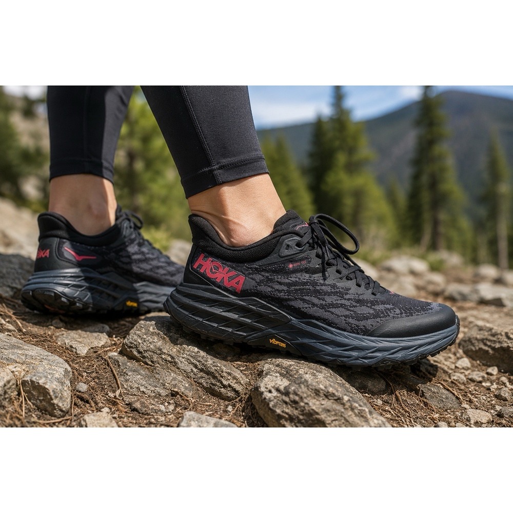 HOKA Speedgoat 5 GTX Gore-Tex Women's 9.5B Trail Running Hiking Shoes Vibram